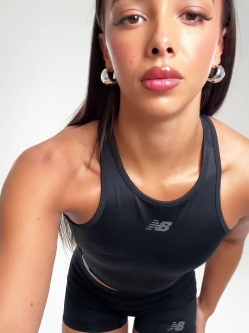 Running Fitted Crop Tank Top