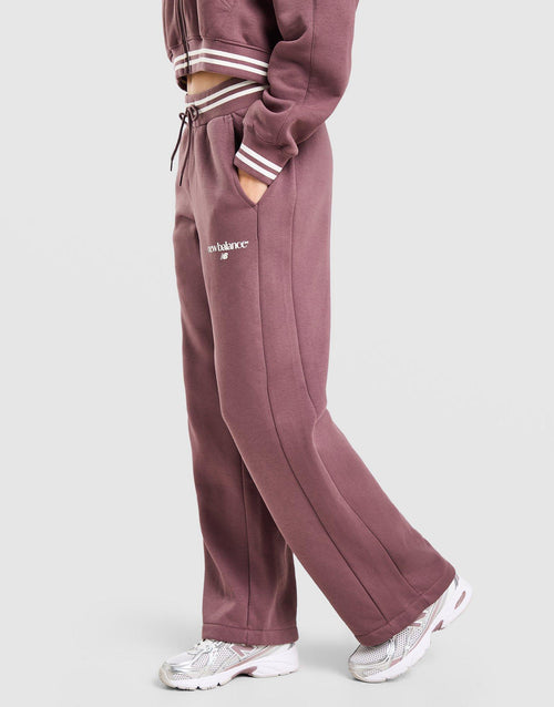 Ribbed Wide Leg Joggers