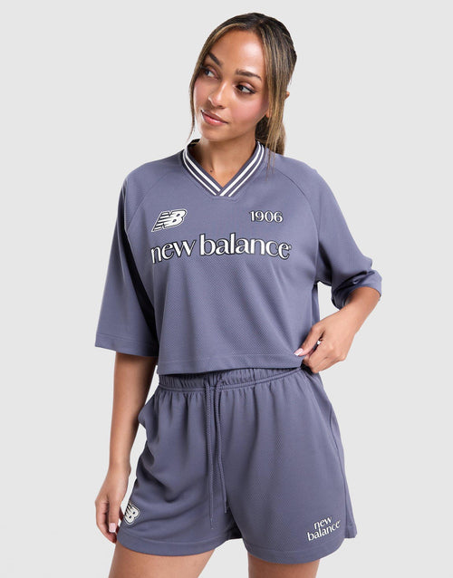 V-Neck Cropped Jersey