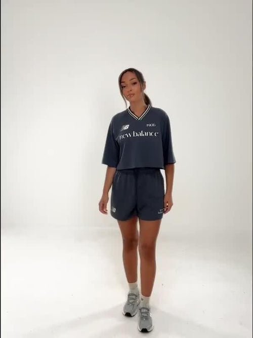 V-Neck Cropped Jersey