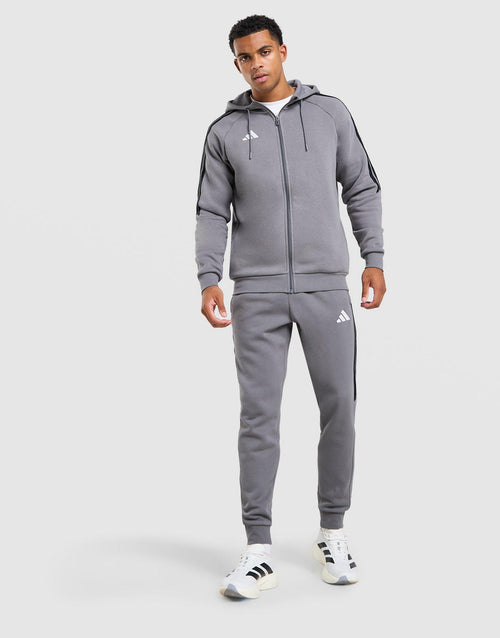 Tiro Essentials 3-Stripes Full Zip Hoodie