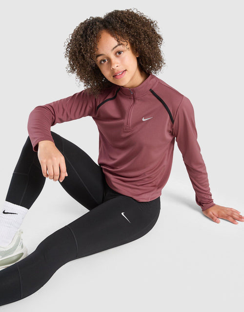 Girls' Long Sleeve 1/2 Zip Top Junior