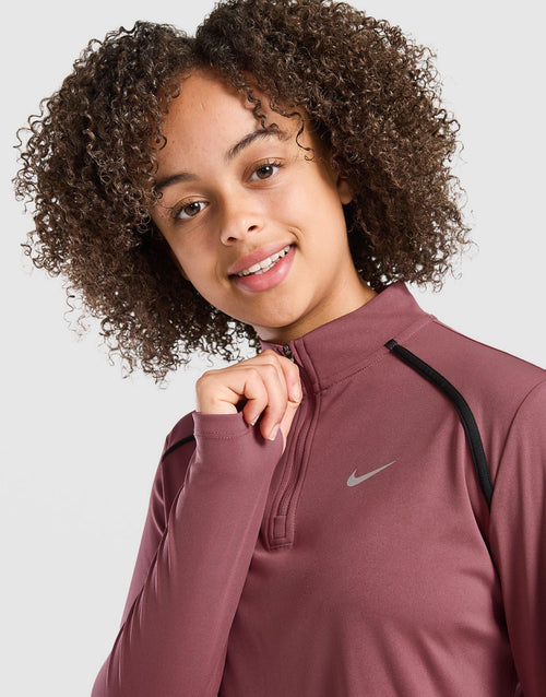 Girls' Long Sleeve 1/2 Zip Top Junior