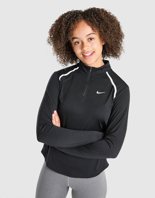 Girls' Long Sleeve 1/2 Zip Top Junior