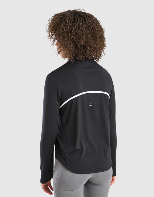 Girls' Long Sleeve 1/2 Zip Top Junior