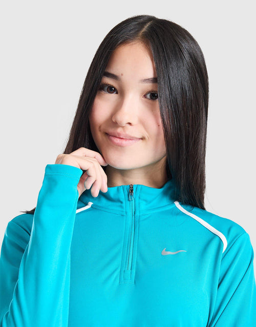 Girls' Long Sleeve 1/2 Zip Top Junior