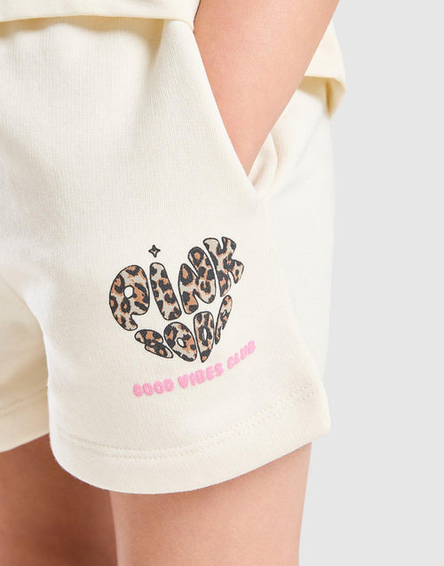 Girls' Leopard T-Shirt/Shorts Set Children