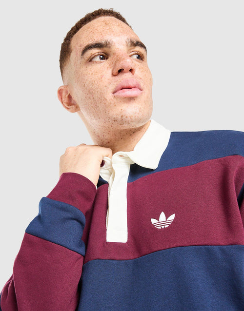 Long Sleeve Rugby Crew Sweatshirt