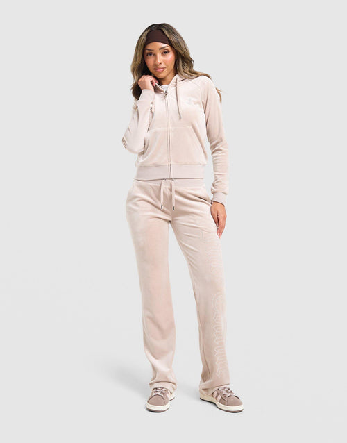 Outline Diamante Full Zip Hoodie