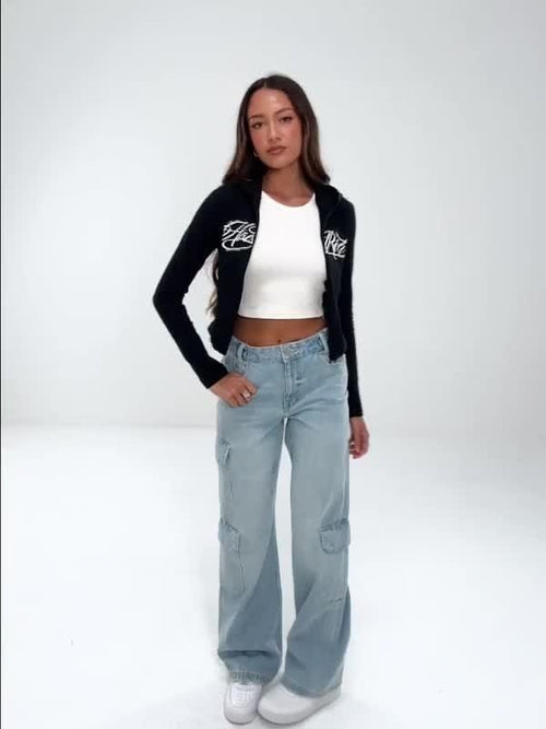 Sync Oversized Wide Leg Jeans