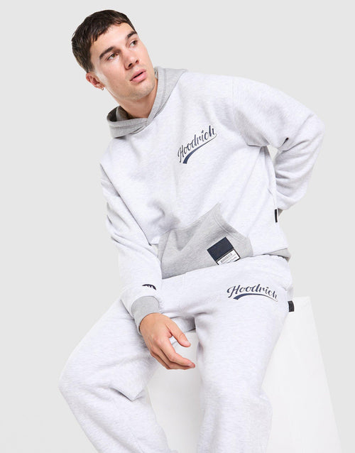 Script Colour Block Hoodie