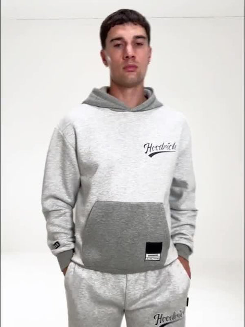 Script Colour Block Hoodie
