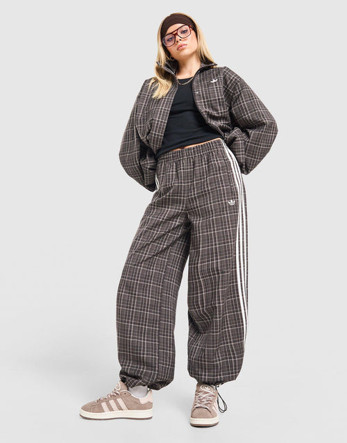 3-Stripes Check Tailored Track Pants