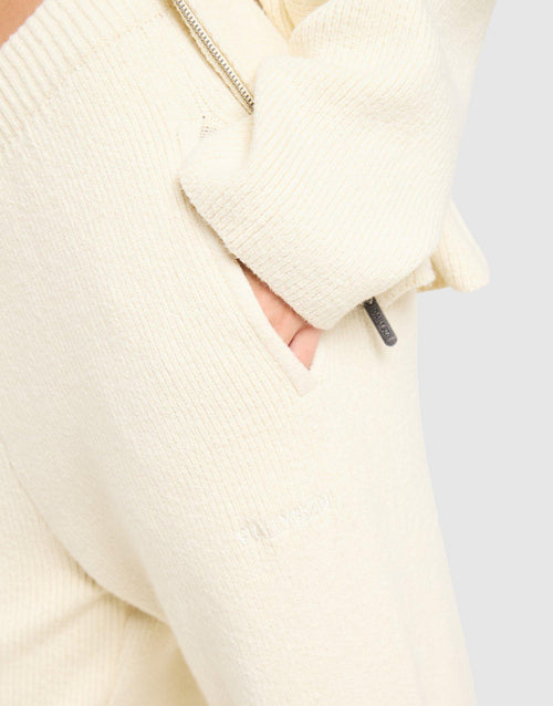 Snug Knit Wide Leg Joggers