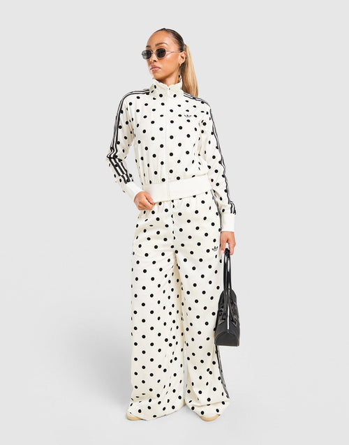 Satin Polka Dots Track Top