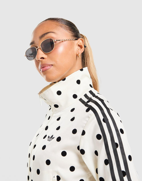 Satin Polka Dots Track Top