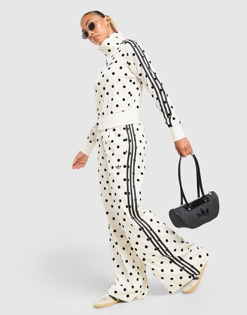 Satin Polka Dots Wide Leg Pant