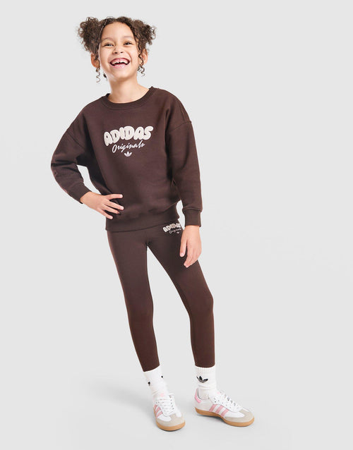 Girls' Polka Dot Crew/Leggings Set Children
