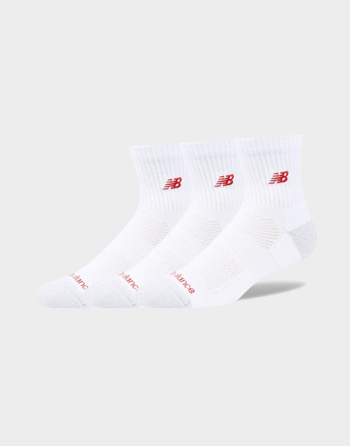 Active Premium Quarter-Cut 3 Pack Socks