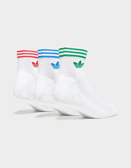 Island Club Trefoil Ankle Socks 3 Pairs