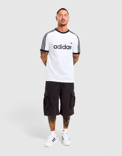 3-Stripes Slim Ringer T-Shirt