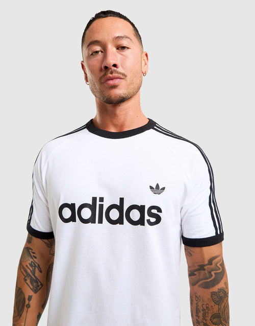 3-Stripes Slim Ringer T-Shirt