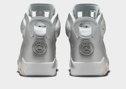 Air 6 Retro x Paris Saint-Germain Metallic Silver