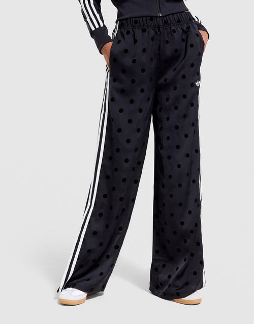 Satin Polka Dots Wide Leg Pant