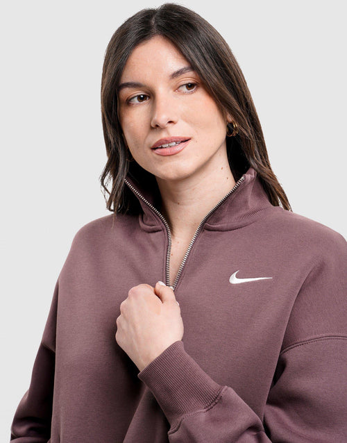 Phoenix Fleece 1/4 Zip Crop Sweatshirt