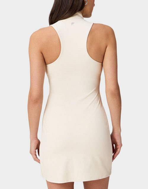 Piped Sleeveless Dress