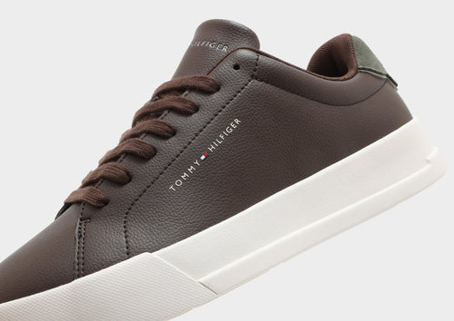 Logo Leather Court Trainers