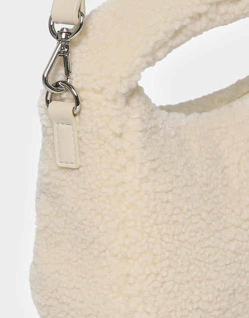 Fleece Round Mini Tote Bag