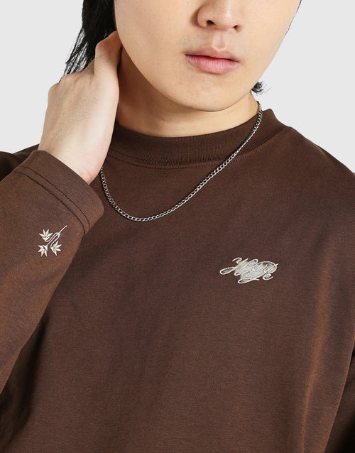 All Of It Above Scripted Long Sleeve T-Shirt