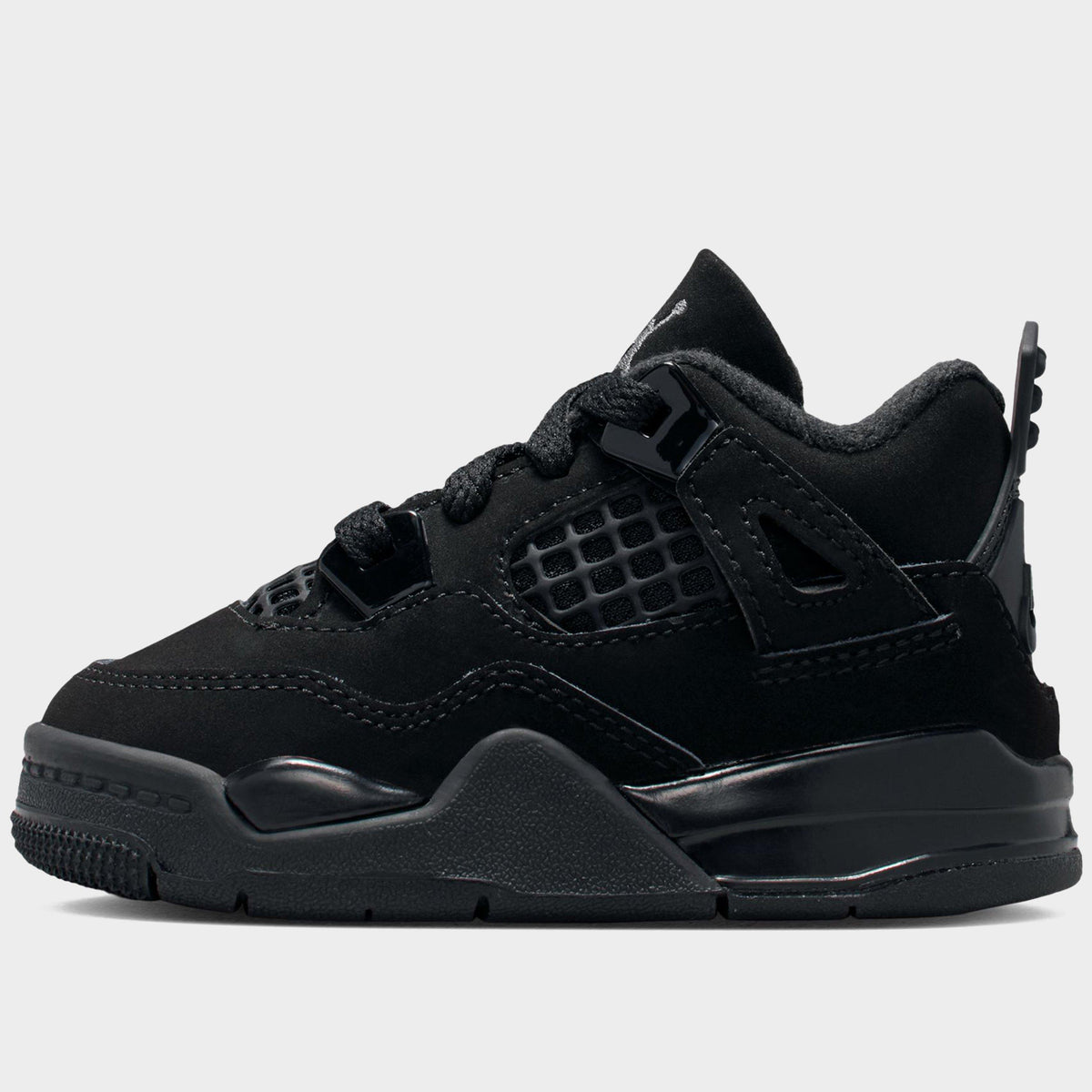 Black Jordan 4 Retro Black Cat Infant