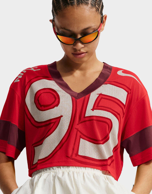 Sportswear Oversized Cropped Racing Shirt