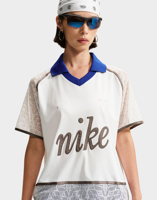 Sportswear Lace Polo Jersey Top