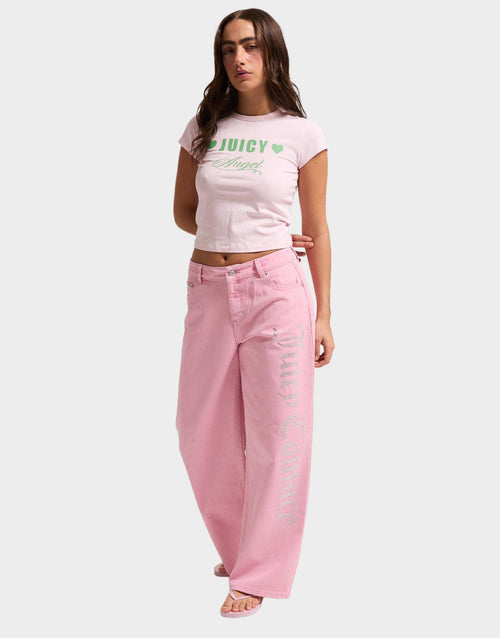 Diamante Wide Leg Jeans