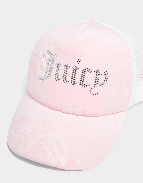 Diamante Velour Cap