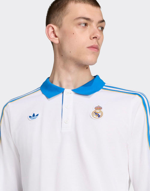 Real Madrid Terrace Icons Long Sleeve Polo Shirt