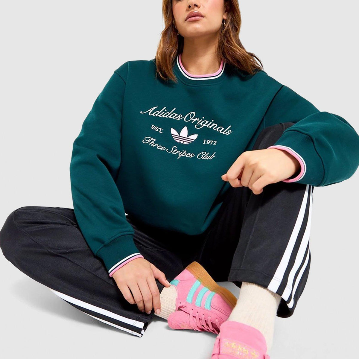 Oversized Sweatshirt Adidas Originals Sweatshirt With Embroidered