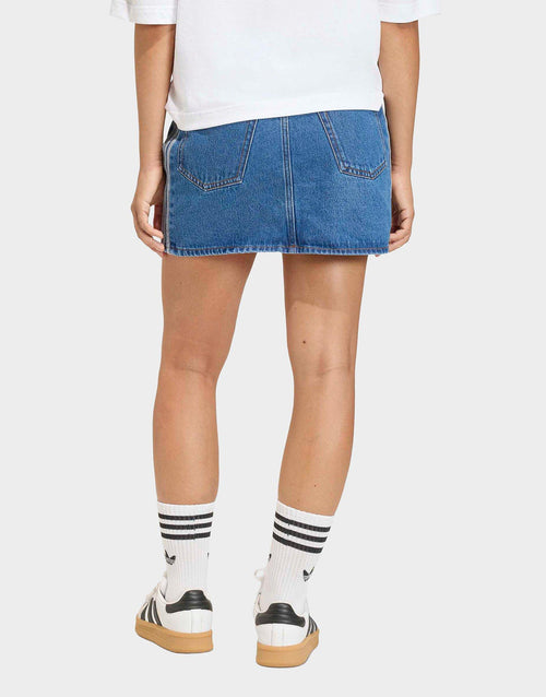 3-Stripes Denim Skirt