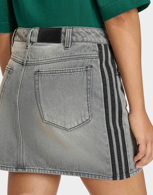 3 Stripes Denim Skirt