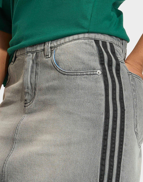 3 Stripes Denim Skirt