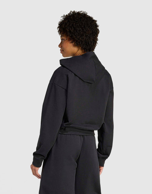 Essentials French Terry Cropped Zip Hoodie