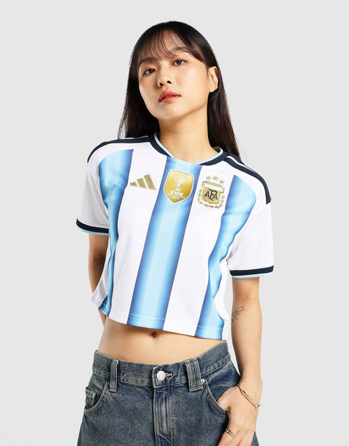 Argentina 26 Home Replica Cropped Jersey