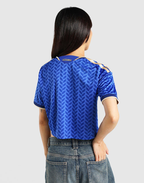 Italy 26 Home Replica Cropped Jersey