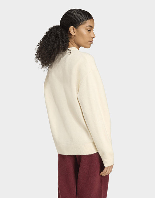Trefoil Knit Crew Sweatshirt