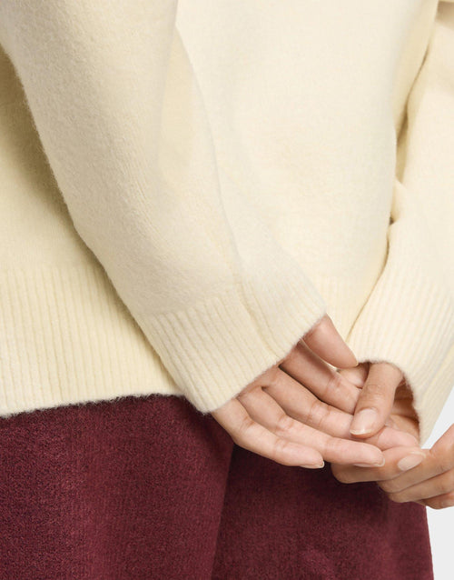 Trefoil Knit Crew Sweatshirt