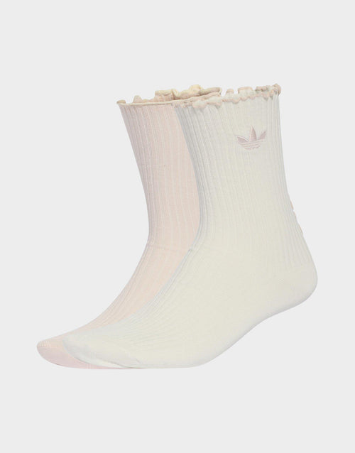 Ruffle Crew Socks 2 Pairs