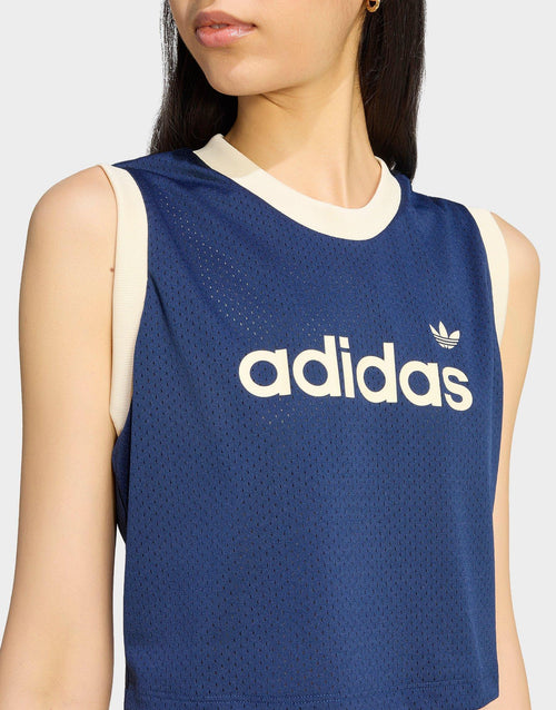 Linear Mesh Tank Top